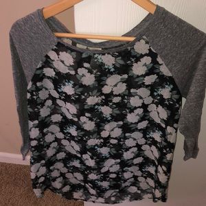 No Boundaries Long Sleeve Flower Top